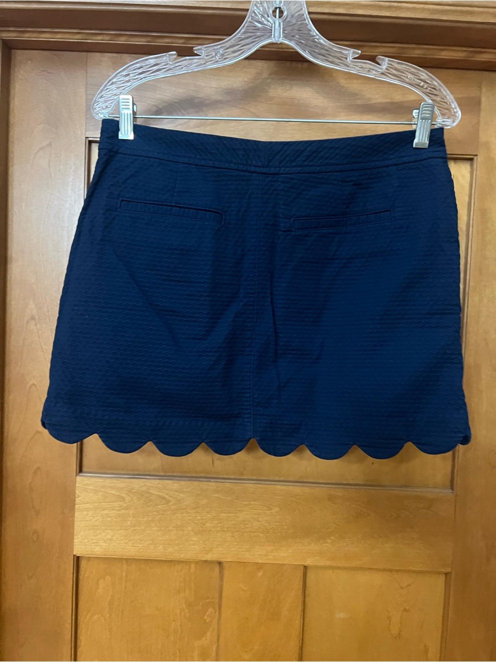 Lilly Pulitzer Colette Scalloped Skort Skirt w/ Shorts Size 6 Navy - Picture 7 of 10